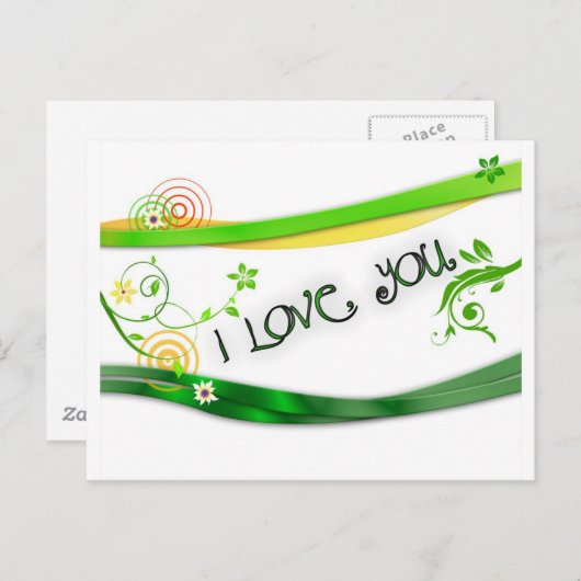 Liebe Postkarte (Vorne/Hinten)