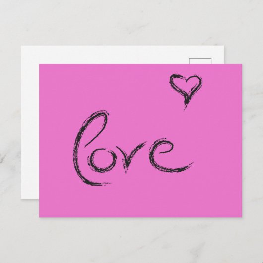 Liebe Postkarte (Vorne/Hinten)