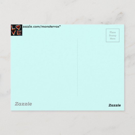 Liebe Postkarte (Rückseite)