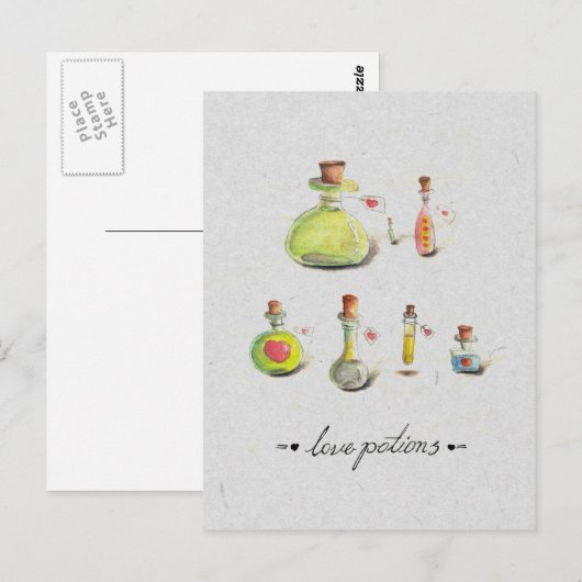 Liebe Postkarte (Vorne/Hinten)