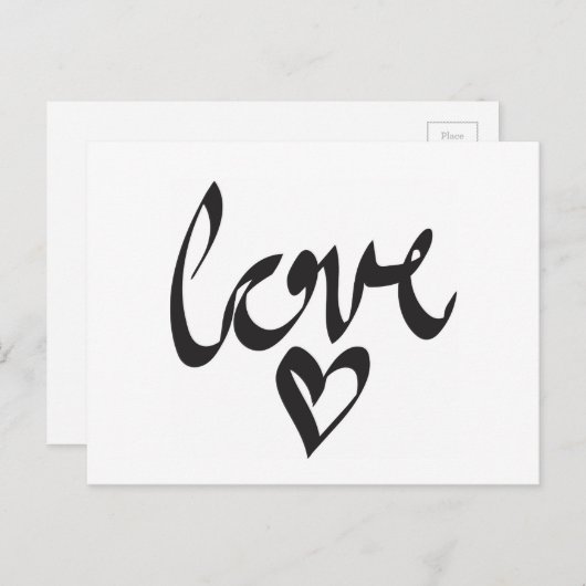 Liebe Postkarte (Vorne/Hinten)