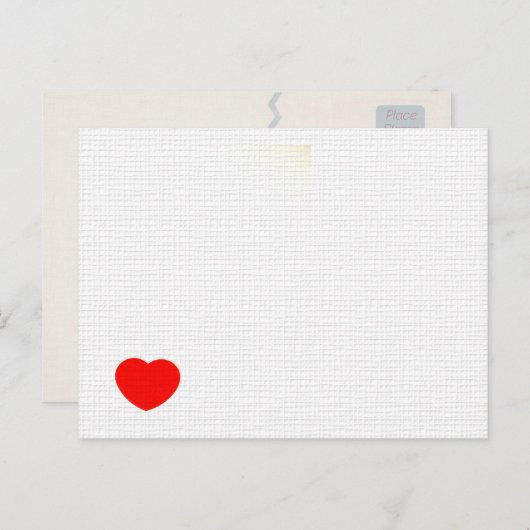 LIEBE Postkarte (Vorne/Hinten)