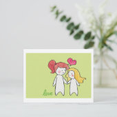 Liebe Postkarte (Stehend Vorderseite)