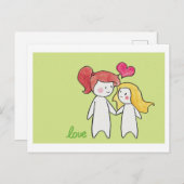 Liebe Postkarte (Vorne/Hinten)
