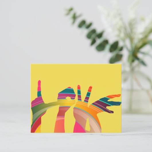 Liebe Postkarte (Stehend Vorderseite)