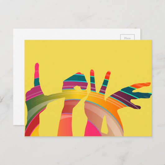 Liebe Postkarte (Vorne/Hinten)