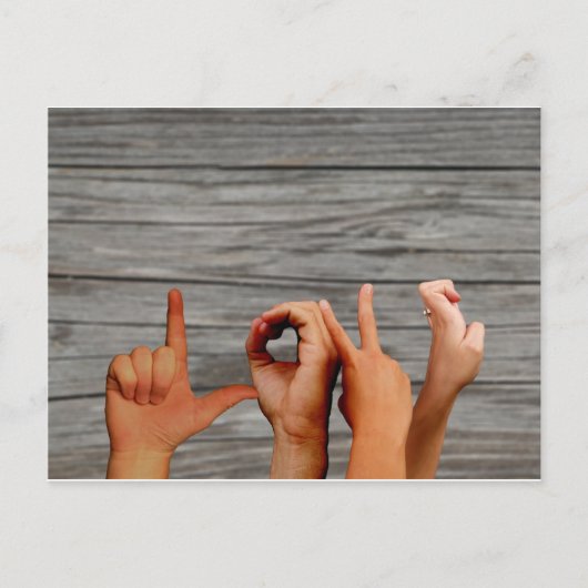 Liebe Postkarte (Vorderseite)