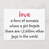 Liebe Postkarte (Vorderseite)