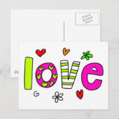 Liebe Postkarte (Vorne/Hinten)