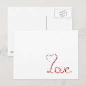 Liebe Postkarte (Vorne/Hinten)