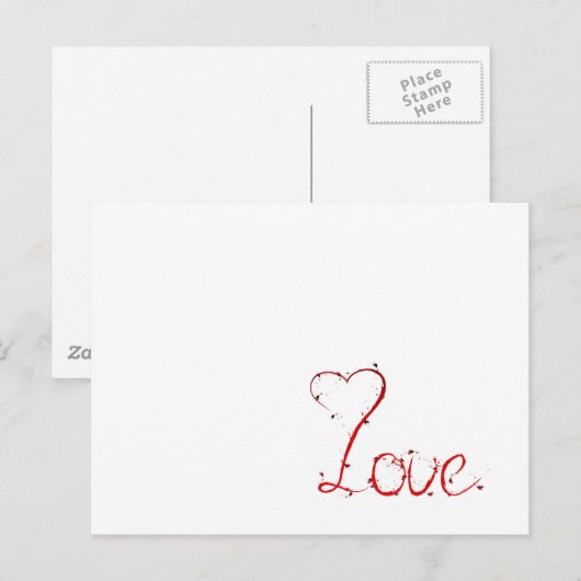 Liebe Postkarte (Vorne/Hinten)