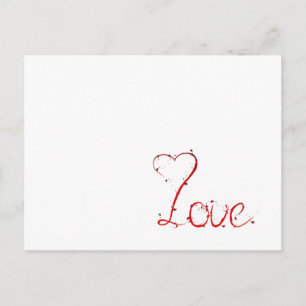 Liebe Postkarte