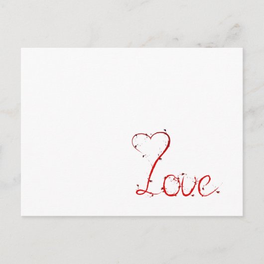 Liebe Postkarte (Vorderseite)