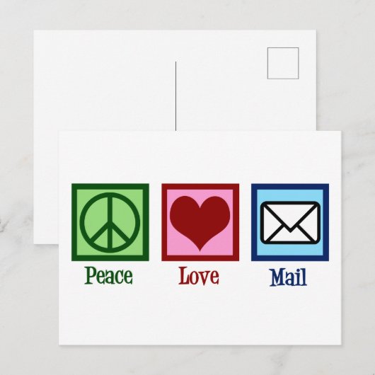 Liebe Postkarte (Vorne/Hinten)