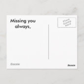 Liebe Postkarte (Rückseite)