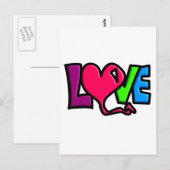 LIEBE POSTKARTE (Vorne/Hinten)