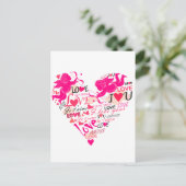 Liebe Postkarte (Stehend Vorderseite)