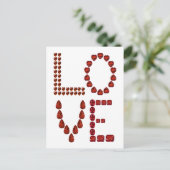 Liebe Postkarte (Stehend Vorderseite)
