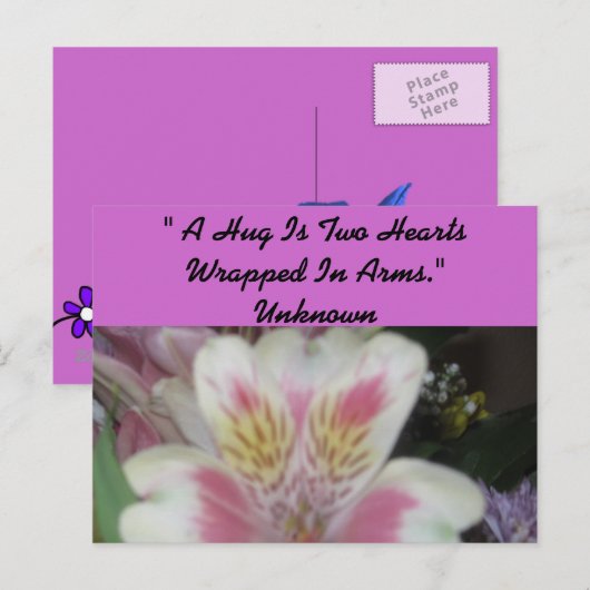 LIEBE POSTKARTE (Vorne/Hinten)