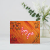 Liebe Postkarte (Stehend Vorderseite)
