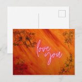 Liebe Postkarte (Vorne/Hinten)