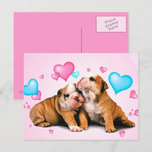 Liebe Postkarte (Vorne/Hinten)