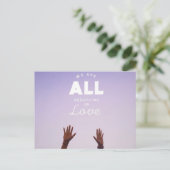 Liebe Postkarte (Stehend Vorderseite)