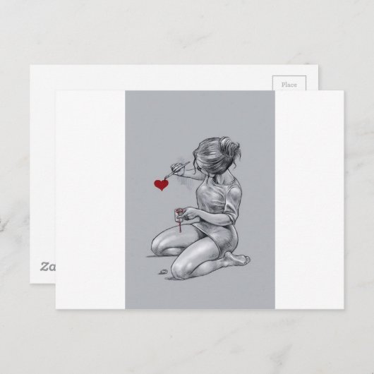 Liebe Postkarte (Vorne/Hinten)