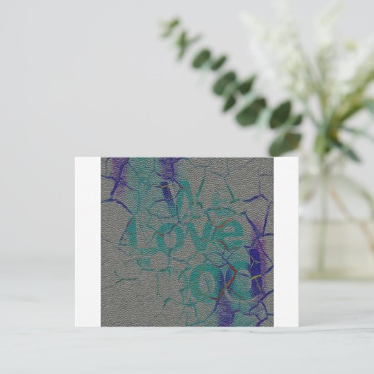 Liebe Postkarte (Stehend Vorderseite)