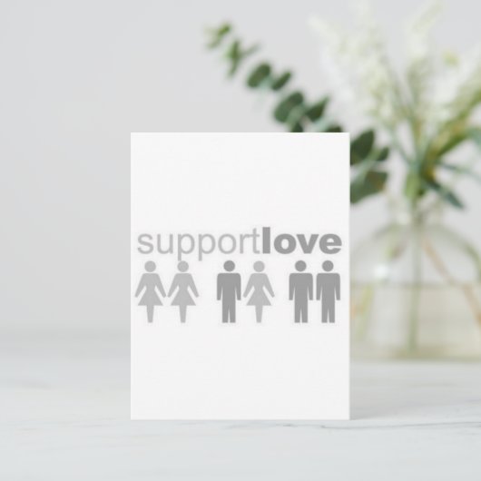 Liebe Postkarte (Stehend Vorderseite)