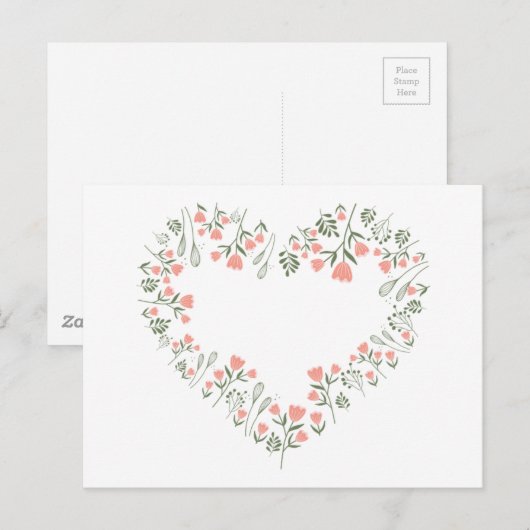 Liebe Postkarte (Vorne/Hinten)