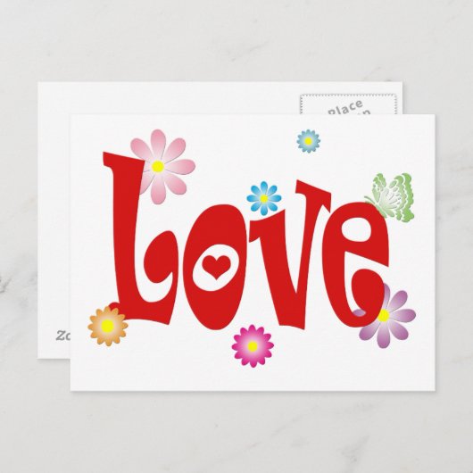 Liebe Postkarte (Vorne/Hinten)