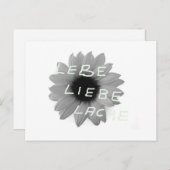 liebe postkarte (Vorne/Hinten)