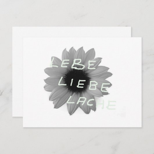 liebe postkarte (Vorne/Hinten)