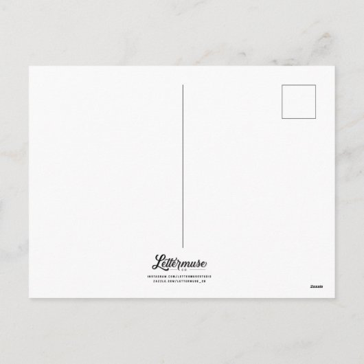 LIEBE/Postkarte Feiertagspostkarte (Rückseite)