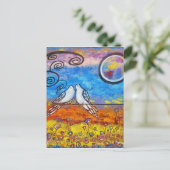 Liebe-Postkarte Postkarte (Stehend Vorderseite)