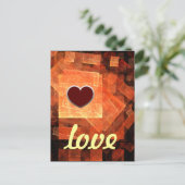 Liebe-Postkarte Postkarte (Stehend Vorderseite)