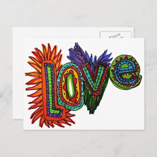 Liebe Postkarte:. Postkarte (Vorne/Hinten)