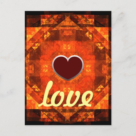 Liebe-Postkarte segnen Postkarte (Vorderseite)