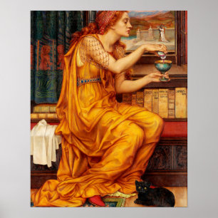 Liebe Potion - Evelyn De Morgan Gemälde Poster
