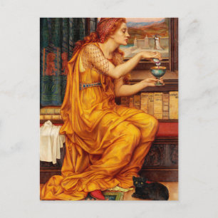 Liebe Potion - Evelyn De Morgan Gemälde Postkarte