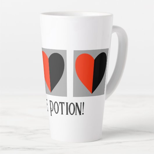 Liebe Potion Keramik Latte Tasse (Rechte Ecke)