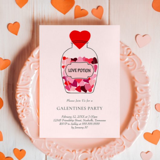 Liebe Potion Valentinstag Galentine Party Einladung