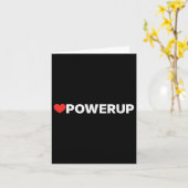 Liebe Powerup - Herz Karte (Gelbe Blume)