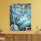 Liebe Prag Mauer Graffiti Street Art, urbanes real Leinwanddruck (Insitu (Wohnzimmer))