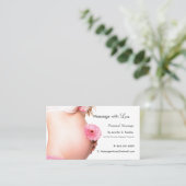 Liebe, Pränatale Massage Terminkarte (Stehend Vorderseite)
