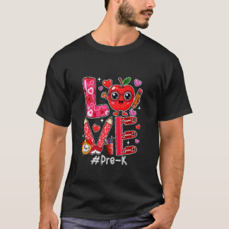 Liebe Pre-K Süße Herzen Valentinstag Schüler Lehre T-Shirt