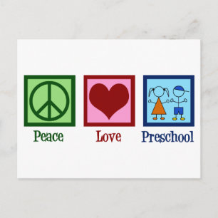 Liebe Preschool Postkarte
