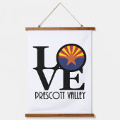 LIEBE Prescott Tal Arizona Wandteppich Mit Holzrahmen (Vorderseite)