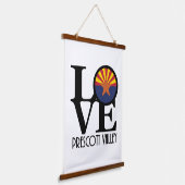 LIEBE Prescott Tal Arizona Wandteppich Mit Holzrahmen (Gewinkelt)